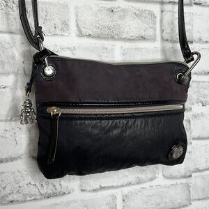 Kipling Vintage Nylon & Leather Crossbody Bag Purse